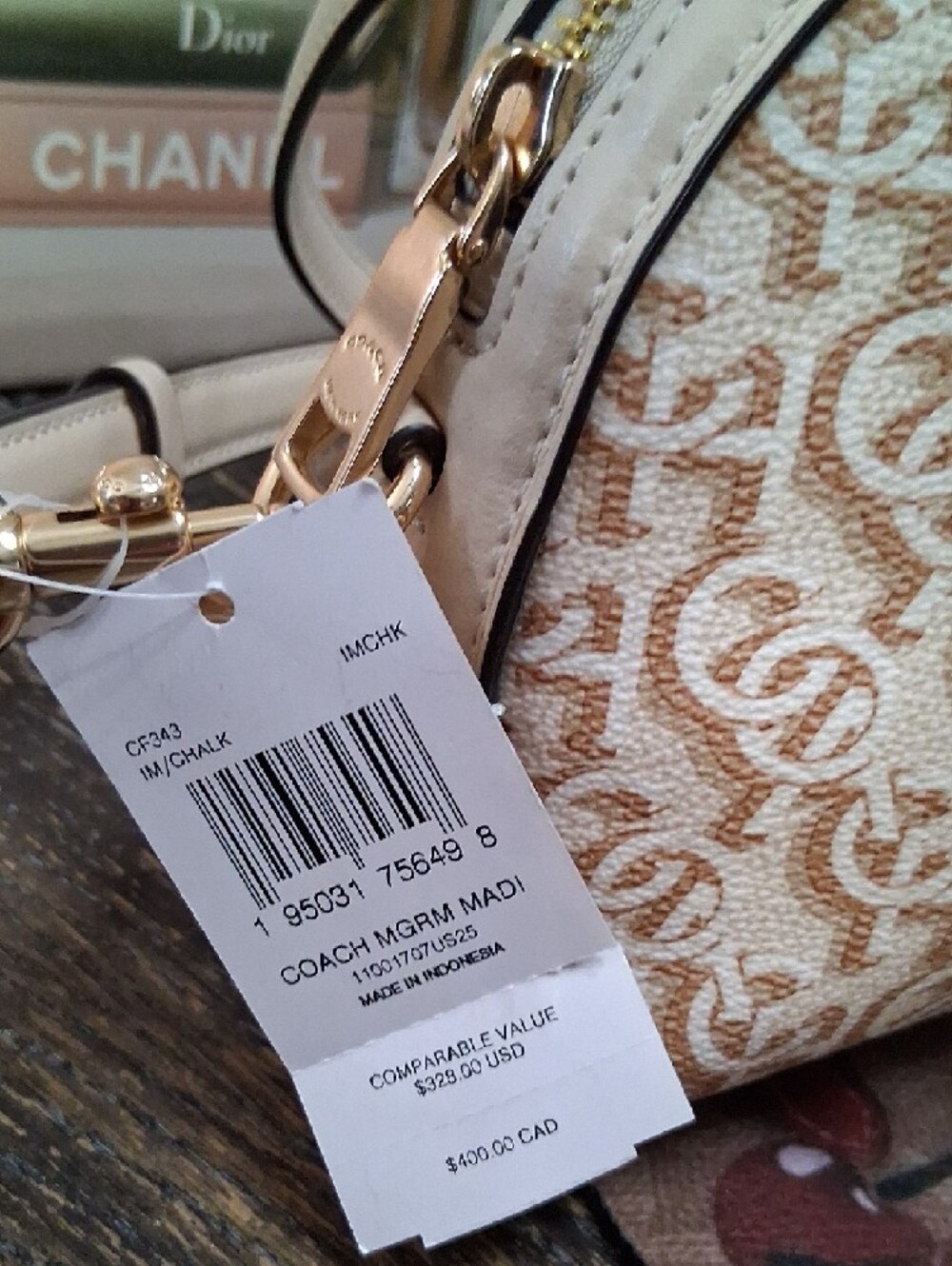 Coach Monogramed Madi Signature Canvas And Smooth Leather Crossbody Bag NWT - Picture 8 of 13
